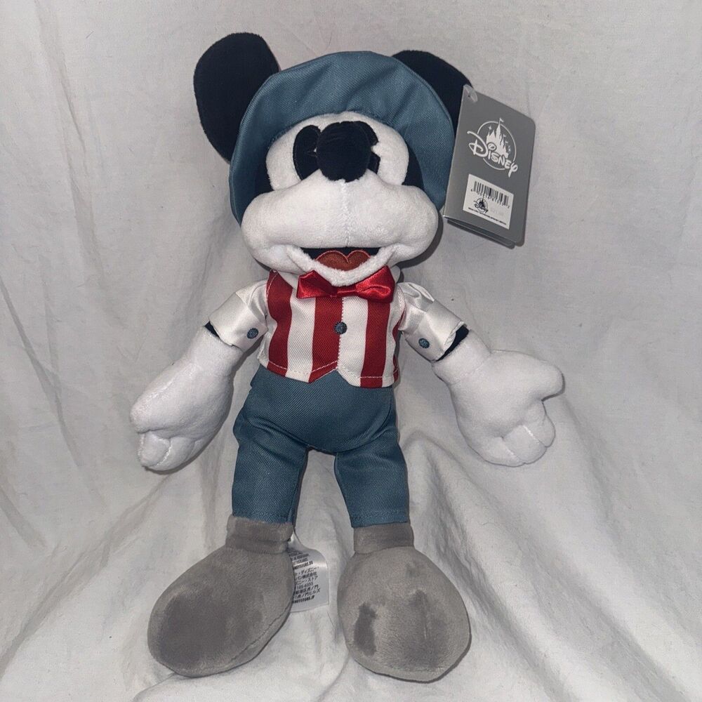 DISNEY Parks PLUSH - AMERICANA 2020 - MICKEY MOUSE - STARS AND STRIPES - NWT 13”